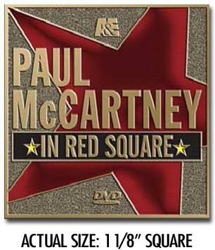 Front Standard. New Video - Paul McCartney in Red Square Pin.
