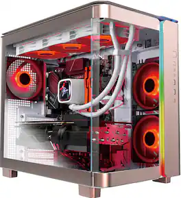 Skytech Gaming - Skytech KING95 - AMD Ryzen 7 9800X3D, 5080, 32GB 6000 MHz DDR5 RAM, 850W GOLD A3 PSU - Rose Gold