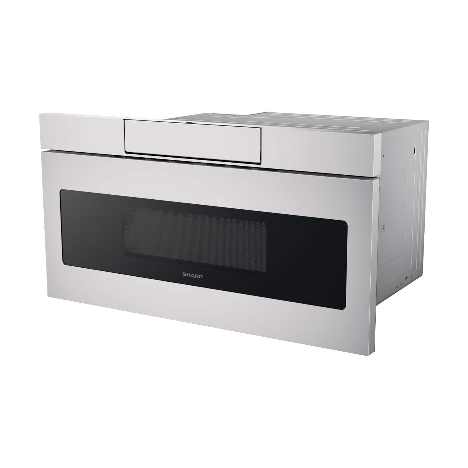 Angle. Sharp - 30" 1.2 Cu. Ft. Built-in Microwave Drawer - Stainless Steel.