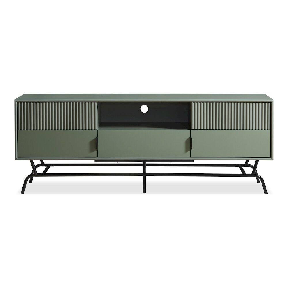 Alt View 1. Furniture of America - Haft Wood Multi-Storage TV Stand in Sage Green and Black - Green.