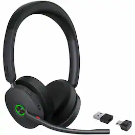 Yealink - BH74 Headset - Microsoft Teams Certification - Stereo - Wireless - Bluetooth - 164 ft - 20 Hz to 20 kHz - Blue