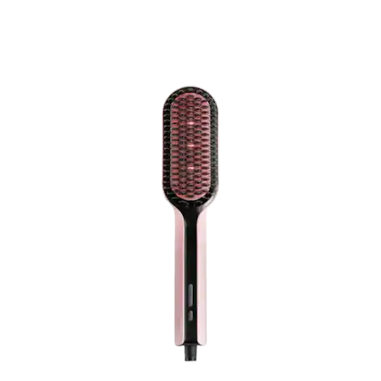 Front. TYMO - TYMO Ionic Plus Hair Straigheneing Brush - Pink.