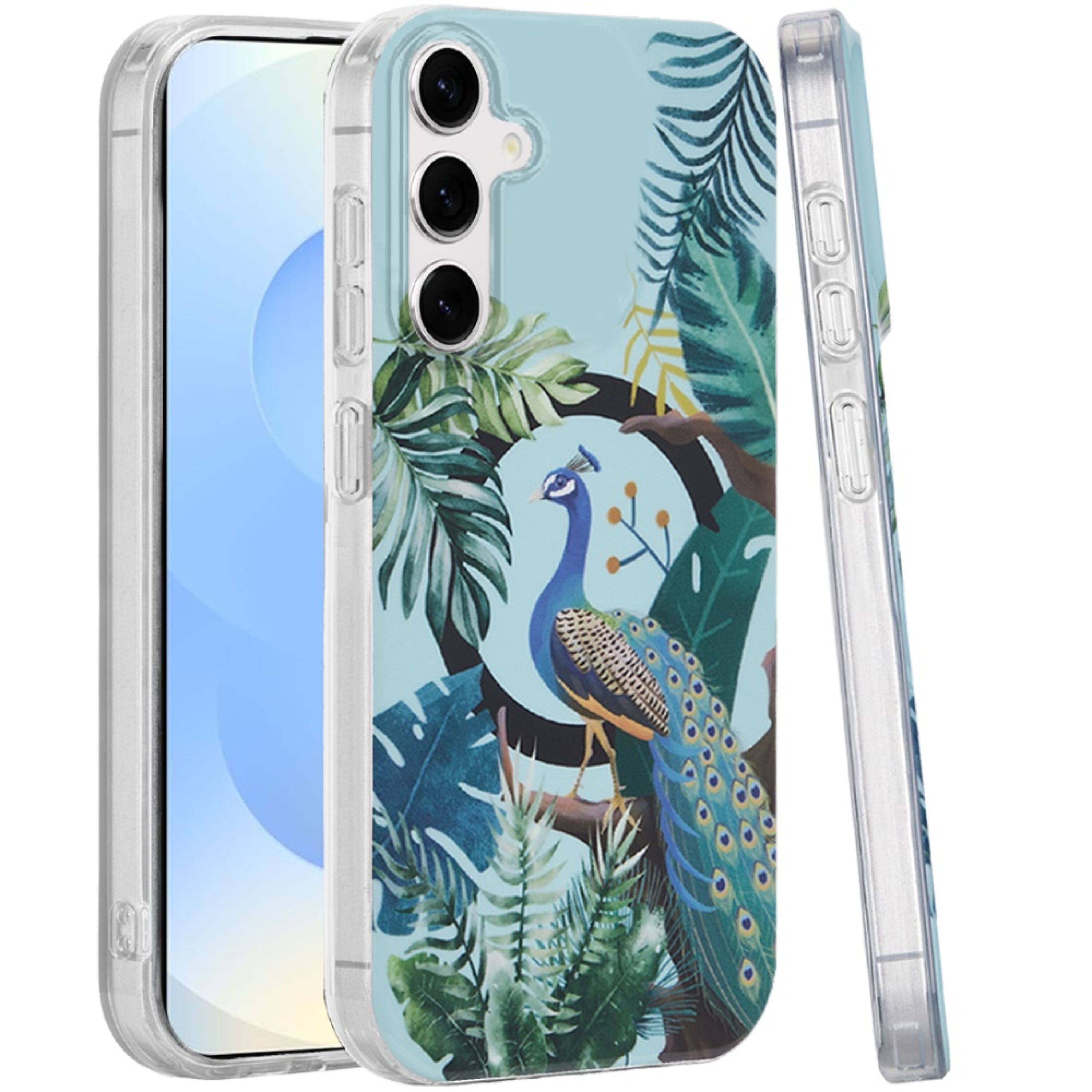 Kitcheniva - Dual-Layer Magnetic Case With Tempered Glass For Samsung S24/S25 Peacock - A9695 price history on PriceWatchPro