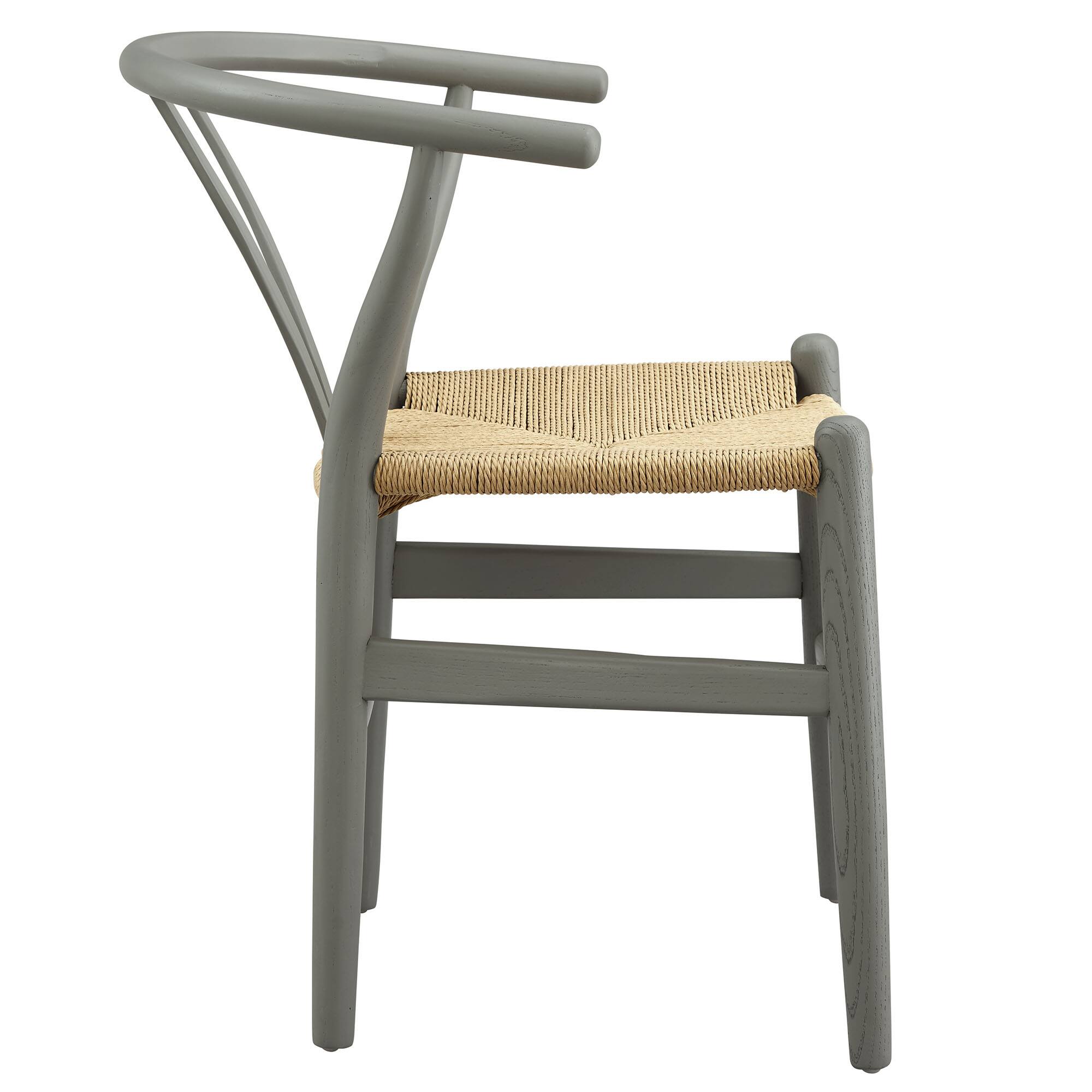 Back. Modway - Amish 29" Wood Dining Chair by Modway - Gray.