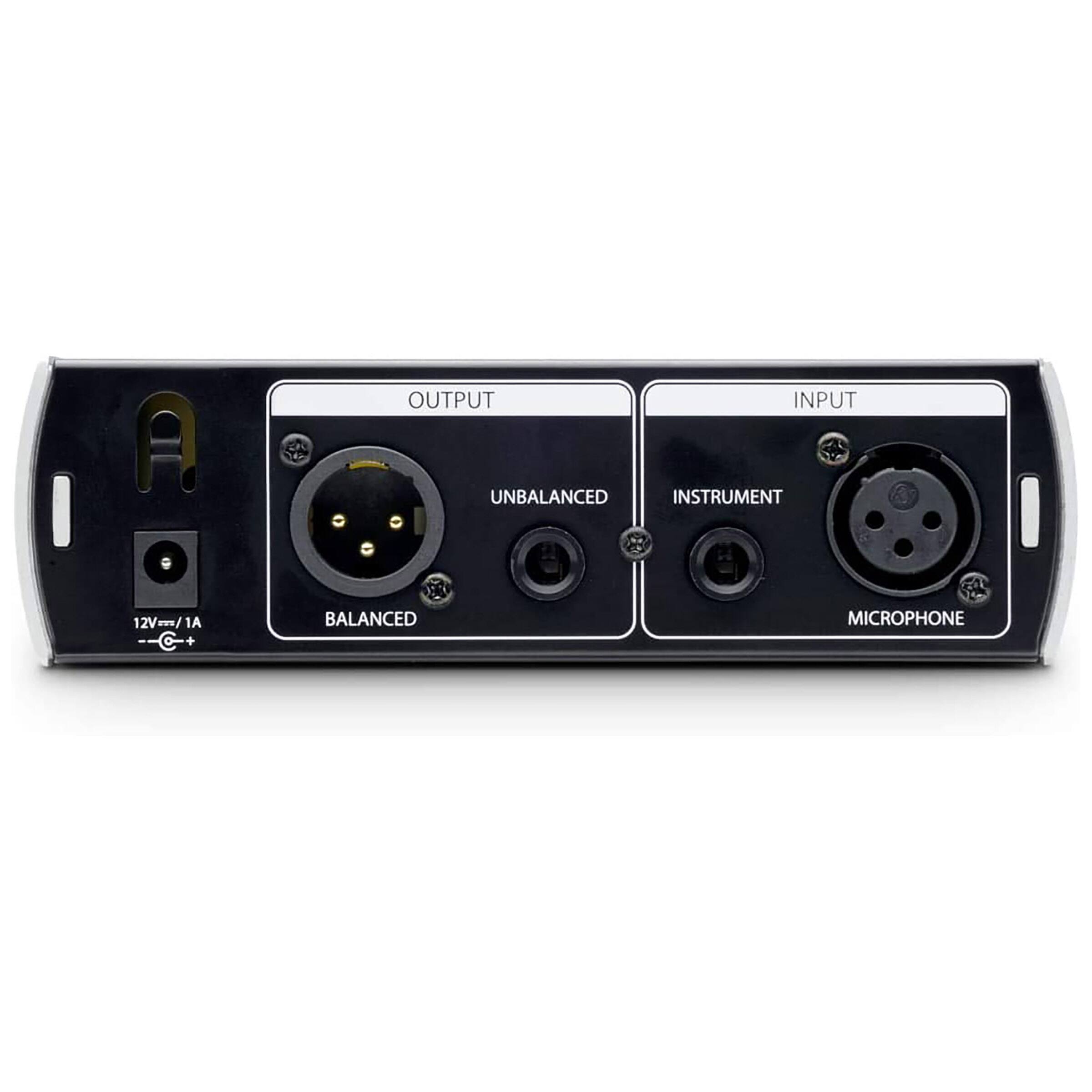 A OUTPUT INPUT UNBALANCED INSTRUMENT 12V m/ 1A O + BALANCED MICROPHONE