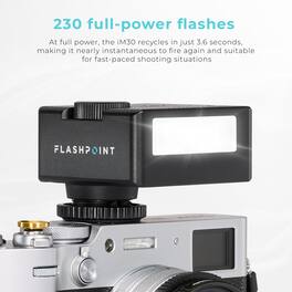 Bundle - Sony - ZV-E10 Mirrorless Camera with 16-50mm Lens, Black with Flashpoint iM30 Mini Flash for Camera, Memory Card,