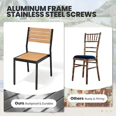 Crestlive Products Water Proof 7/9/11pc Patio Dining Set Aluminum Frame ...