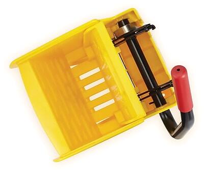Alt View 1. RubberMaid - Rubbermaid Wavebrake® 2.0 Janitorial Side Press Wringer 35 Quart Mop Bucket, Yellow (2064915) - Yellow.