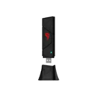 ASUS - ROG USB-BE92 Wi-Fi 7 Tri-band USB Adapter with 6 GHz band and WPA3 Network Security (USB-A, USB-C) - Black - Front_Zoom