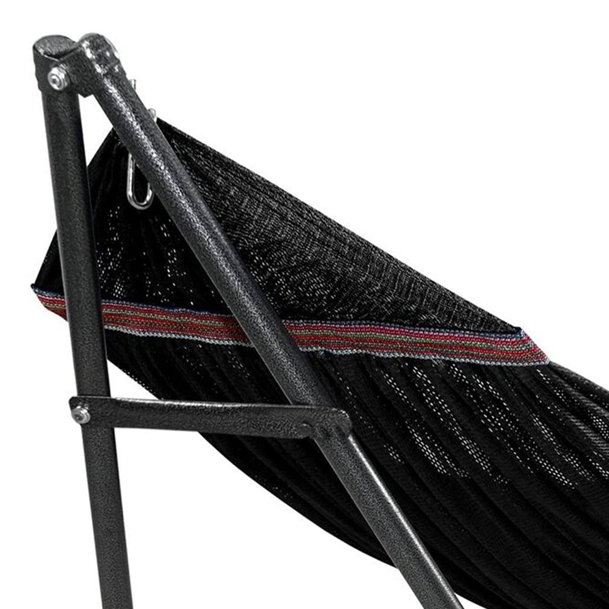 Alt View 3. Tranquillo - Tranquillo Universal 116" Double Hammock with Adjustable Stand and Bag, Black - 08. Uni Black.