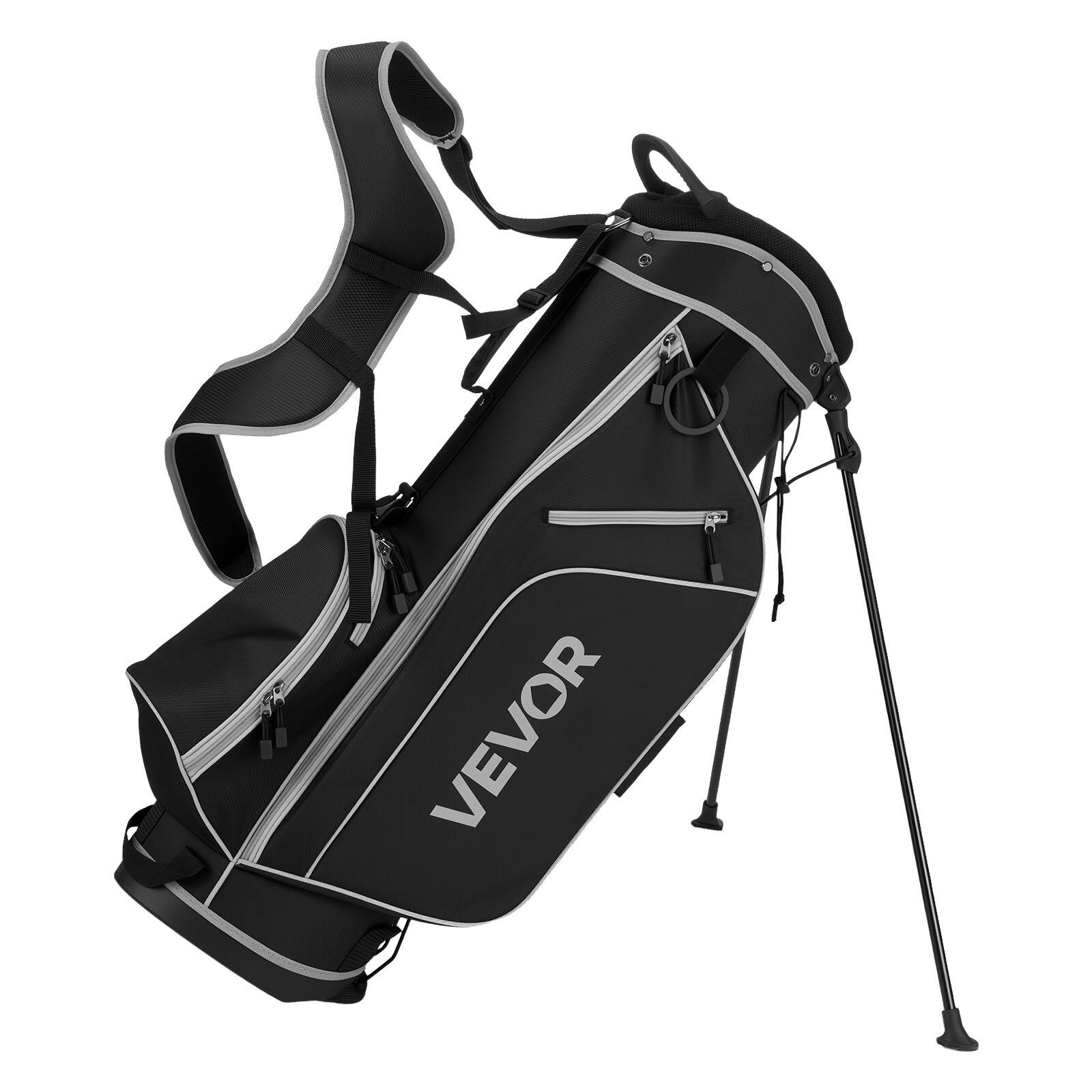 Alt View 5. VEVOR - Golf Club Set, 12 Pieces Men's Golf  with 460CC #1 Driver, #3 & 5 Fairway Wood, #4 Hybrid, #5/#6/#7/#8/#9/#PW/#SW Irons - Black.
