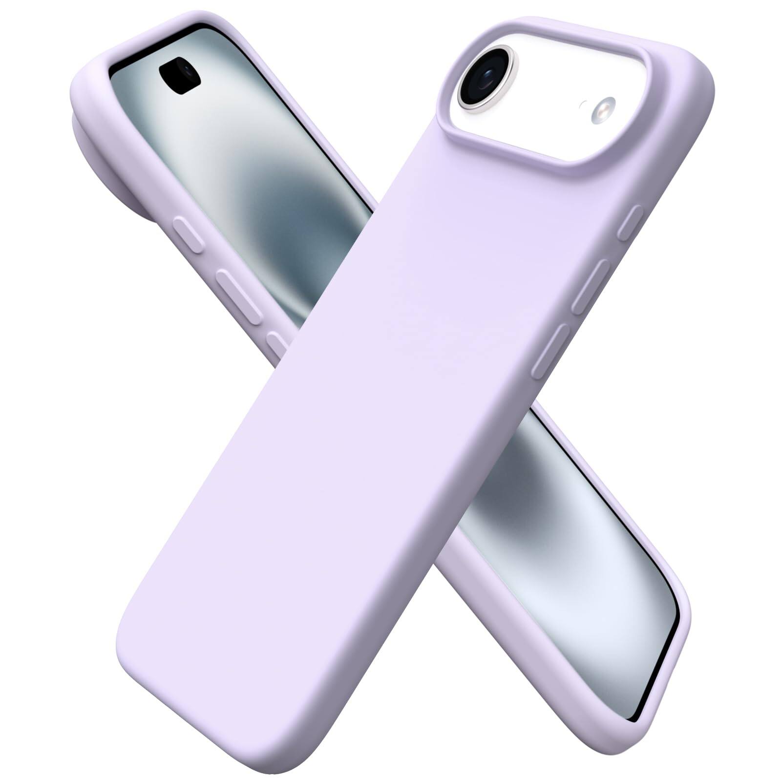 Alt View 2. Ornarto - ORNARTO Designed for iPhone Air Case 6.5", Liquid Silicone Soft Gel Rubber Shockproof Protective Case-Pastel Lilac - Pastel Lilac.