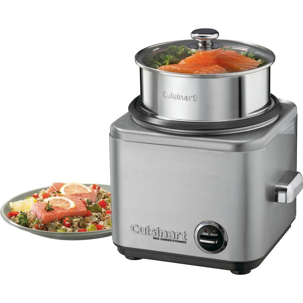 Questions and Answers Cuisinart 15Cup Rice Cooker and Steamer Brushed Stainless CRC800 Best Buy