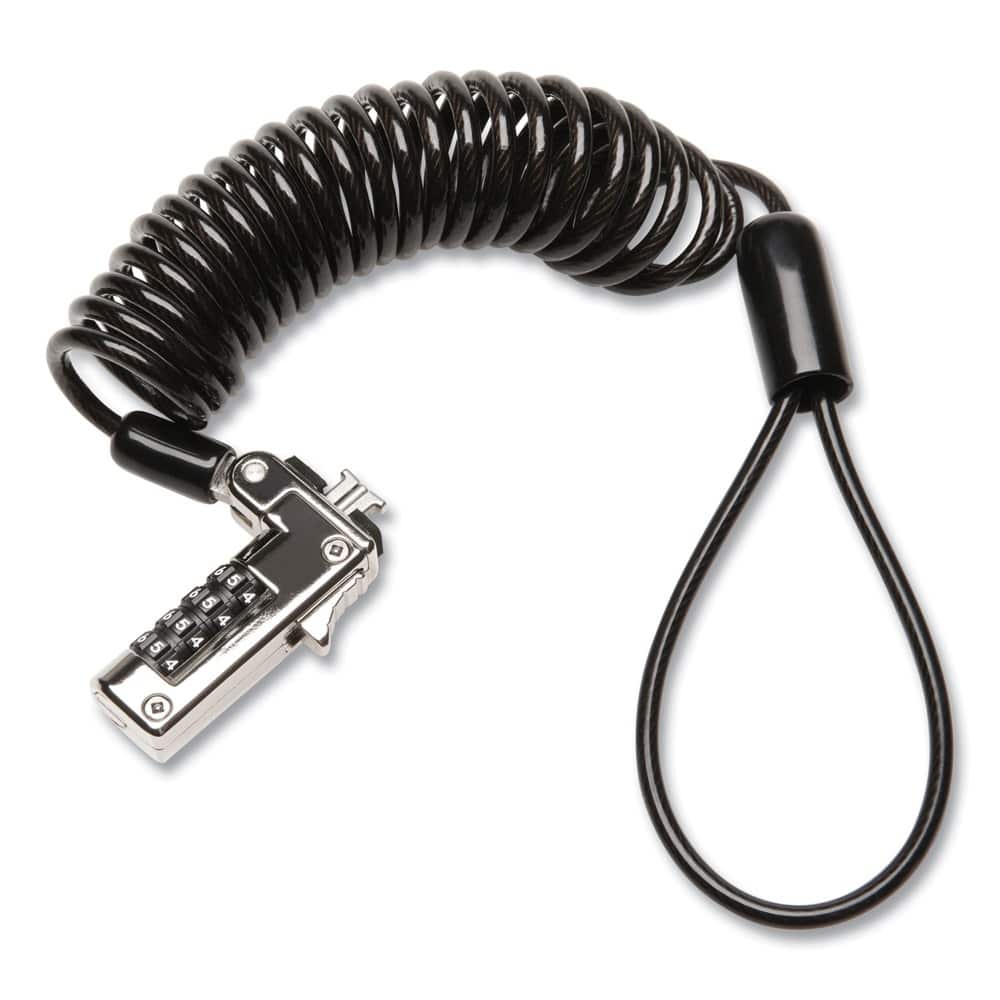 Photos - Other for Laptops Kensington K60625WW Slim Portable Combination Lock for Standard Slot with 6 ft. Carbon Steel Cable - Black/Silver K60625WW