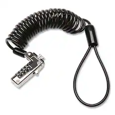 Front. Kensington - Kensington K60625WW Slim Portable Combination Lock for Standard Slot with 6 ft. Carbon Steel Cable - Black/Silver - Black/Silver.