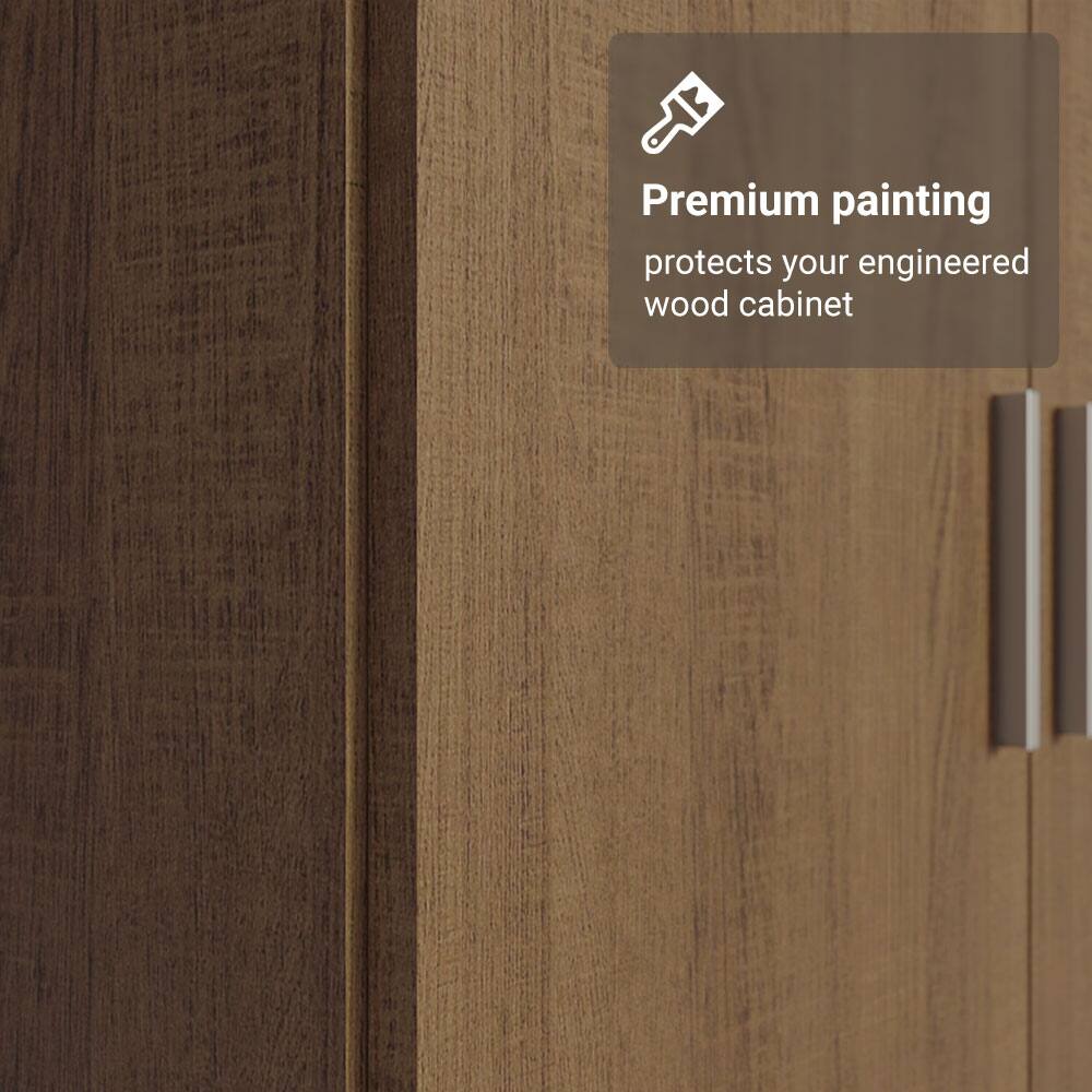 Premium painting  
protects your engineered wood cabinet