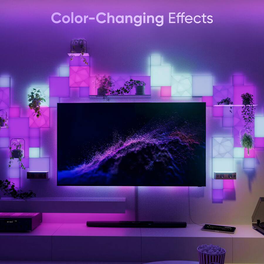 Nanoleaf Blocks Squares Add On Smart LED Wall Light Panels (2pk ...