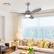 Alt View 2. Costway - Costway 48 Inch Reversible Ceiling Fan w/ LED Light, Remote Control, 6 Speeds & 8H Timer - Nickel.
