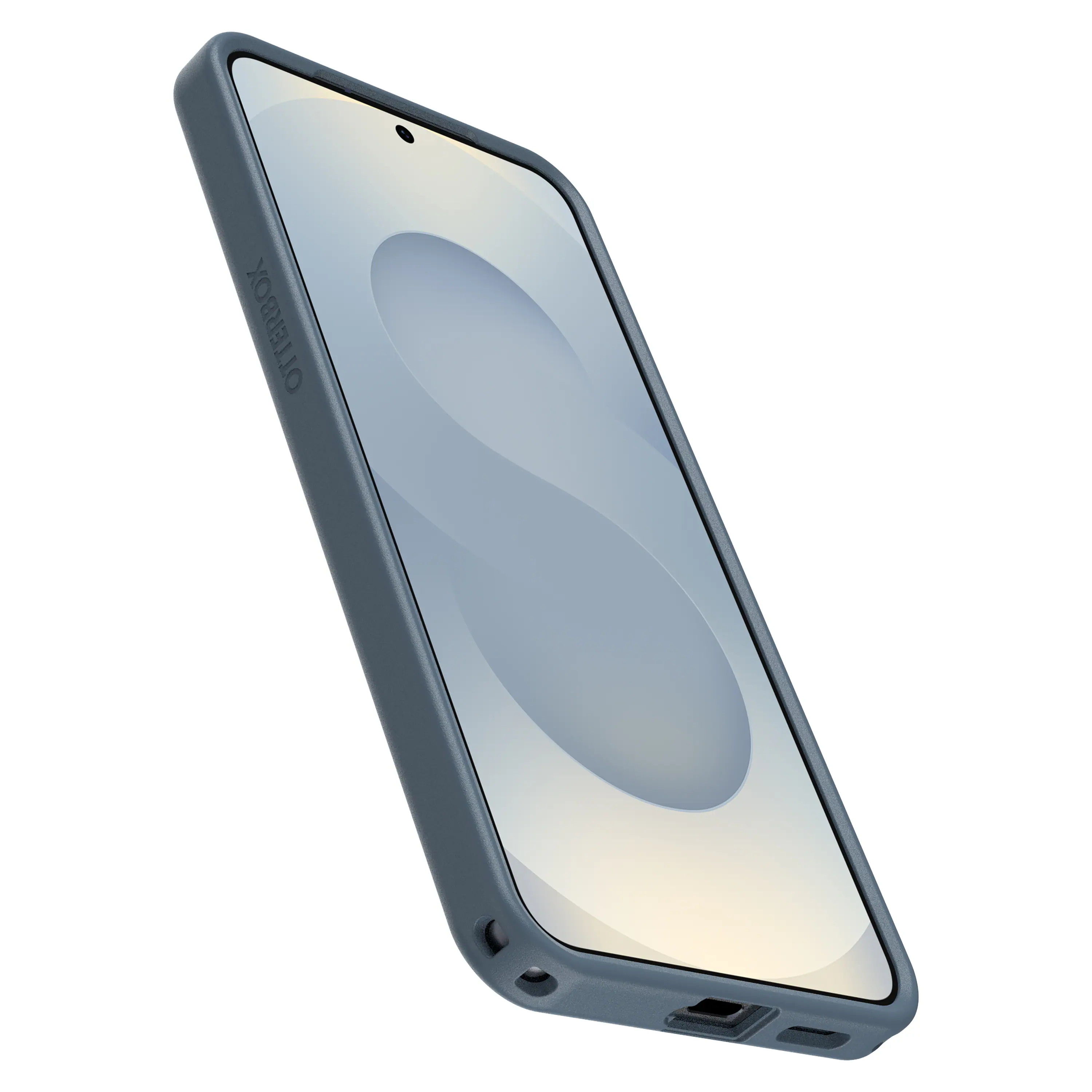 Back. OtterBox - Symmetry Series Hard Shell with Magnets for Samsung Galaxy S25 - Baby Blue Jeans.