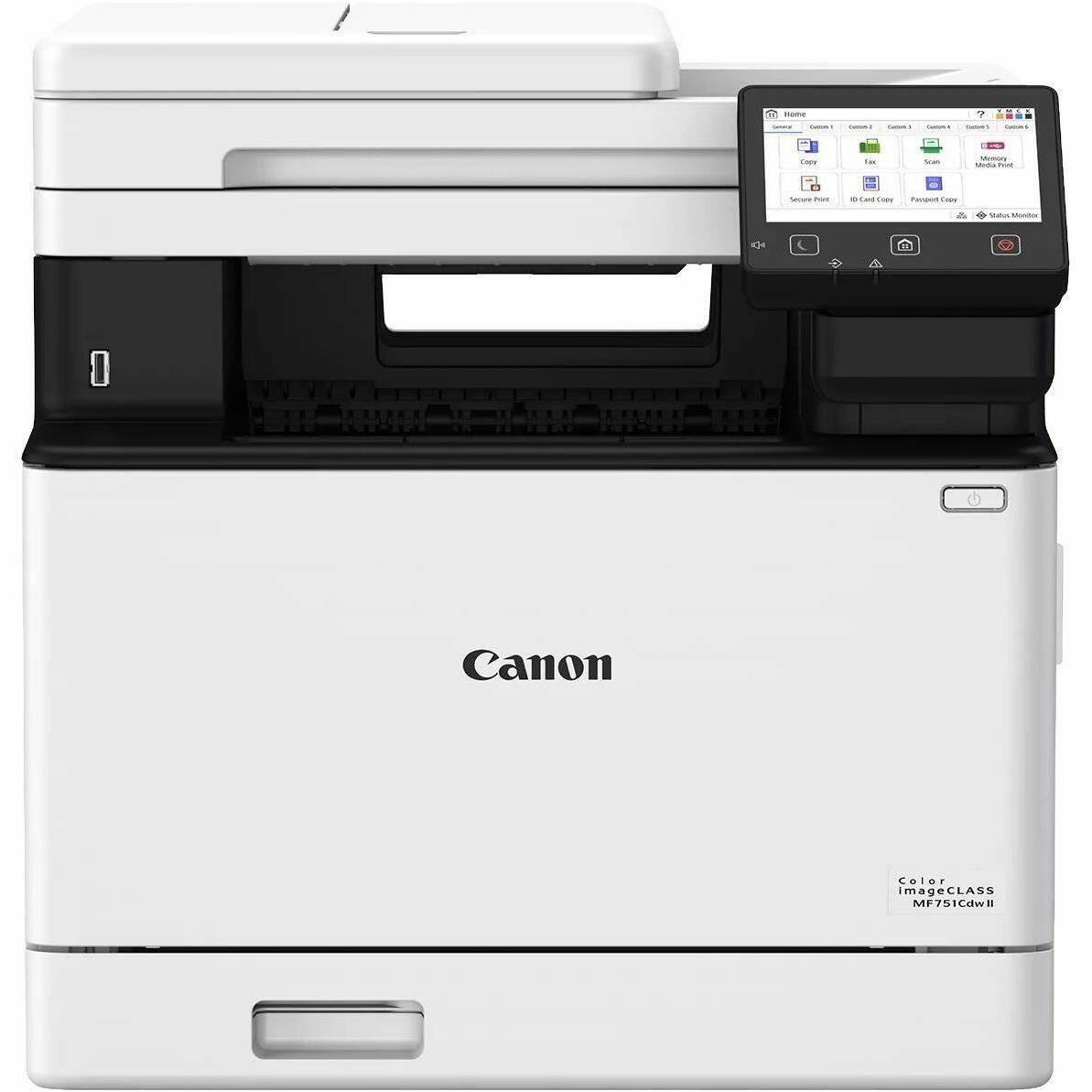 Canon  
Color ImageCLASS MF751Cdwl  
Home  
Custom 1  
Custom 2  
Custom 3  
Custom 4  
Settings & Tools  
Copy  
Fax  
Scan  
Memory  
Secure Print  
ID Card Copy  
Password Copy  
Status Monitor