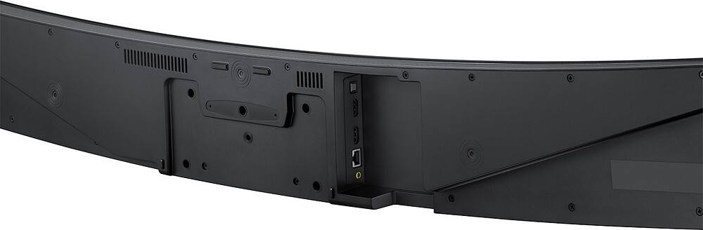 Alt View 14. Samsung - 9.1-Channel Curved Soundbar with 8" Wireless Active Subwoofer - Black.