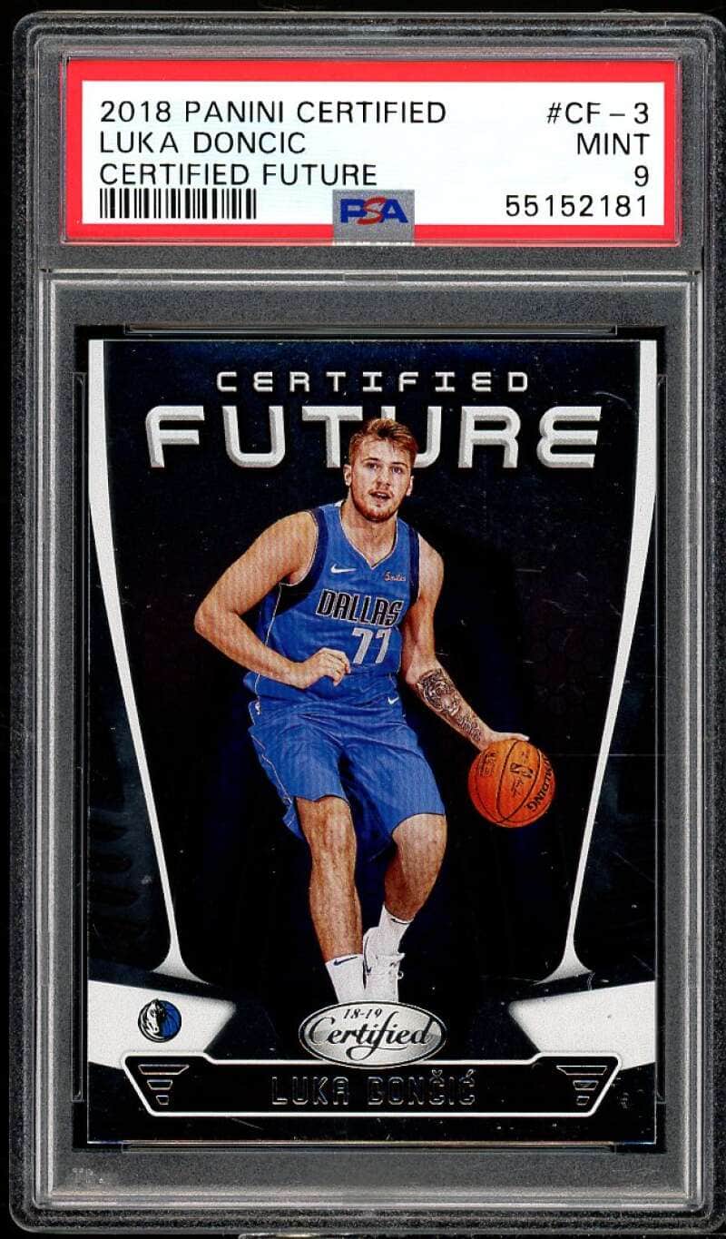 Luke Doncic Rookie Card 2018-19 Panini Certified Certified Future #cf-3 PSA 9