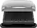 Angle. George Foreman - 4-Serving Removable Plate Electric Indoor Grill and Panini Press - Platinum.
