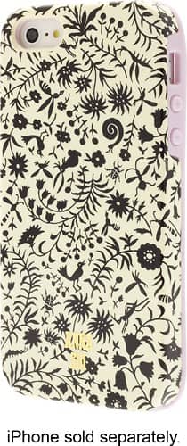 Front. Anna Sui - Monotonal Birds Case for Apple® iPhone® SE, 5s and 5 - Cream/Black.