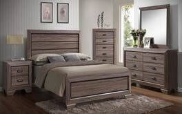 Kings Brand Furniture - Kerry Wood 5-Drawer Chest - Brown