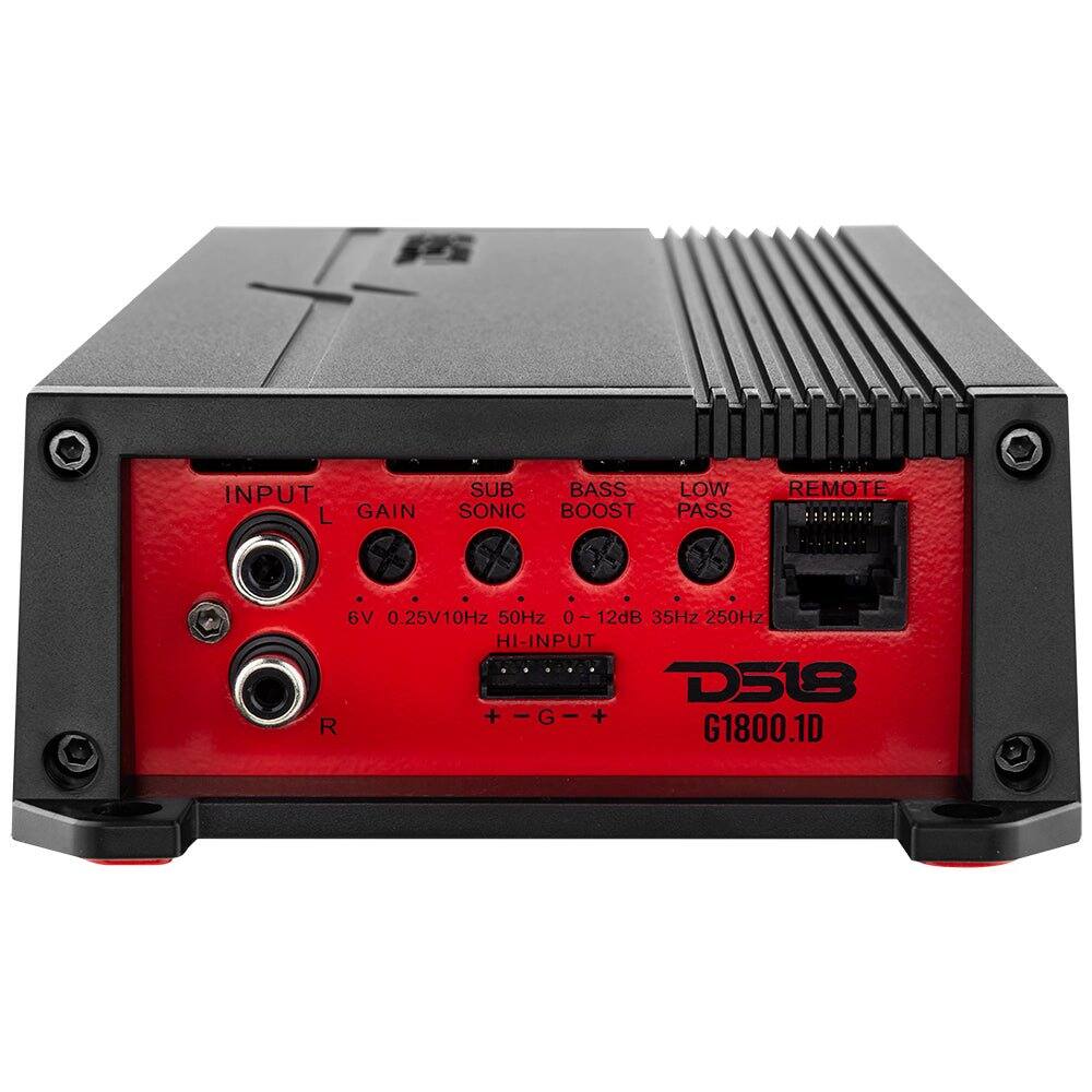 INPUT L GAIN  
SUB BASS SONIC BOOST  
LOW PASS  
REMOTE  
6V 0.25V10Hz 50Hz ~12dB 35Hz 250Hz  
HI-INPUT  
D518  
G1800.1D