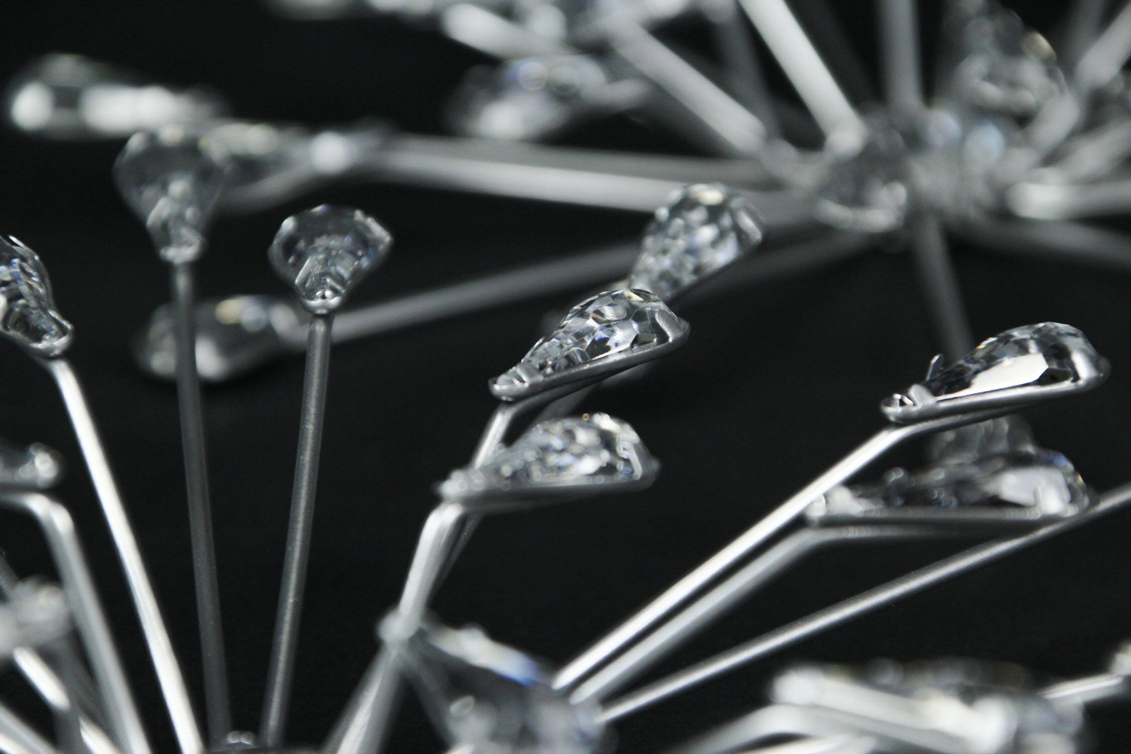 Alt View 5. Zeckos - Set of 3 Metal Modern Art 3D Starburst Silver Wall Accents Home Decor Sculptures - Silver.