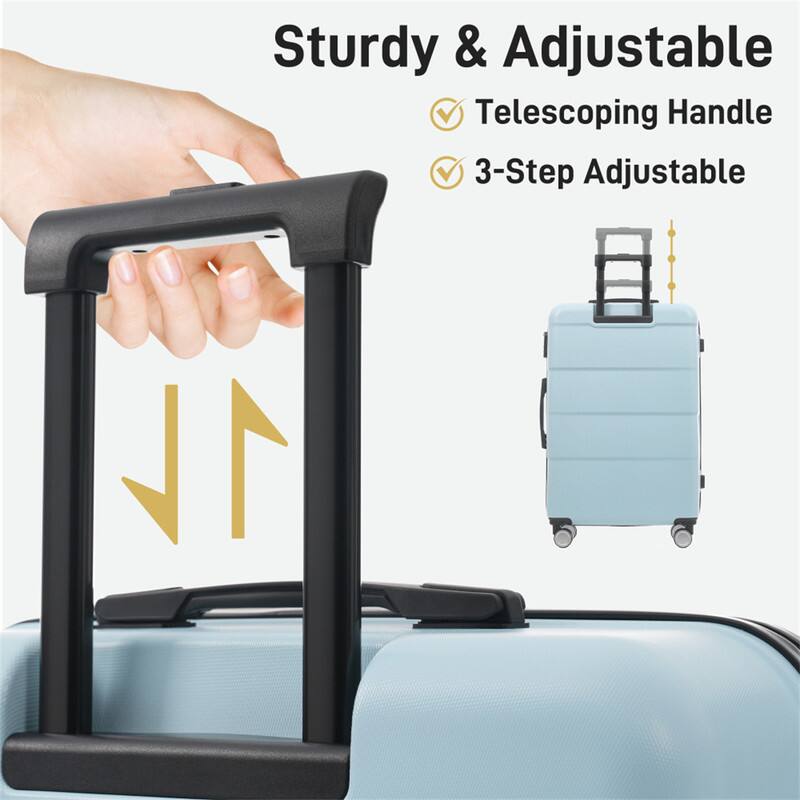 Sturdy & Adjustable  
Telescoping Handle  
3-Step Adjustable