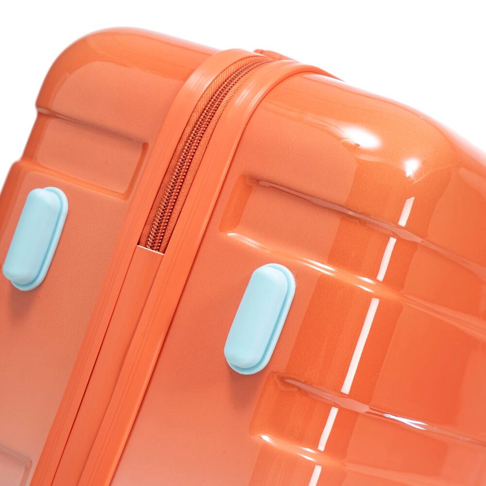 Ropilly 3 Piece Luggage Set PC Hard Shell Suitcase Gradient Color 20/24 ...