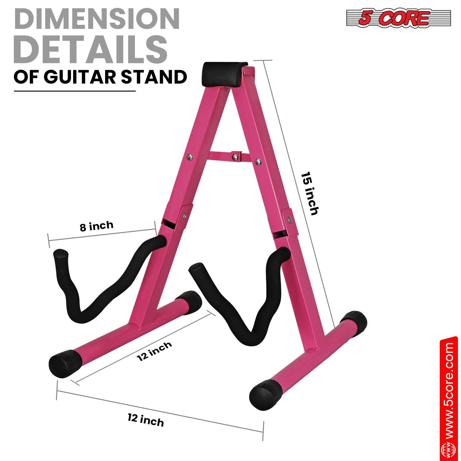 DIMENSION DETAILS OF GUITAR STAND

8 inch  
15 inch  
12 inch  
12 inch  

www.5core.com