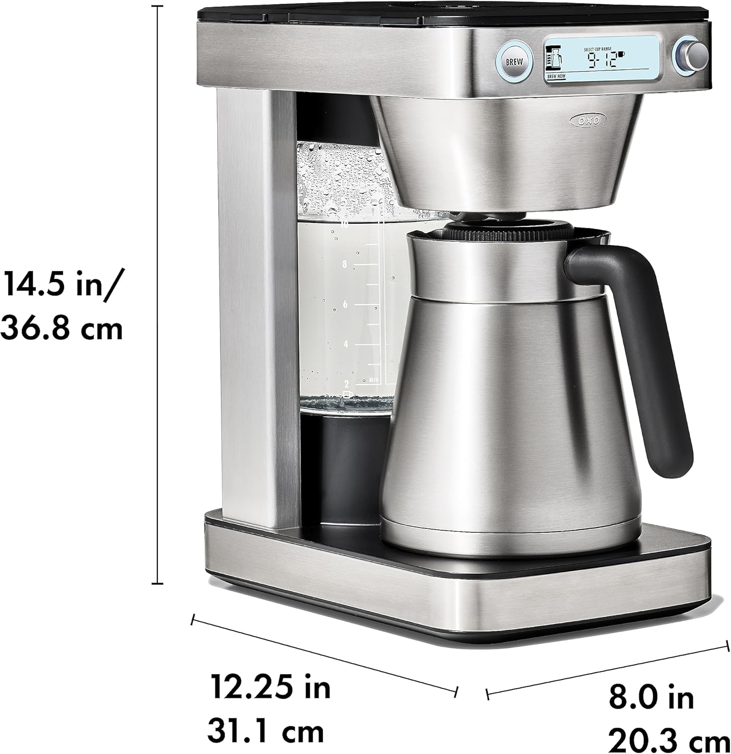 BREW 9-12  
14.5 in/ 36.8 cm  
12.25 in 31.1 cm  
8.0 in 20.3 cm