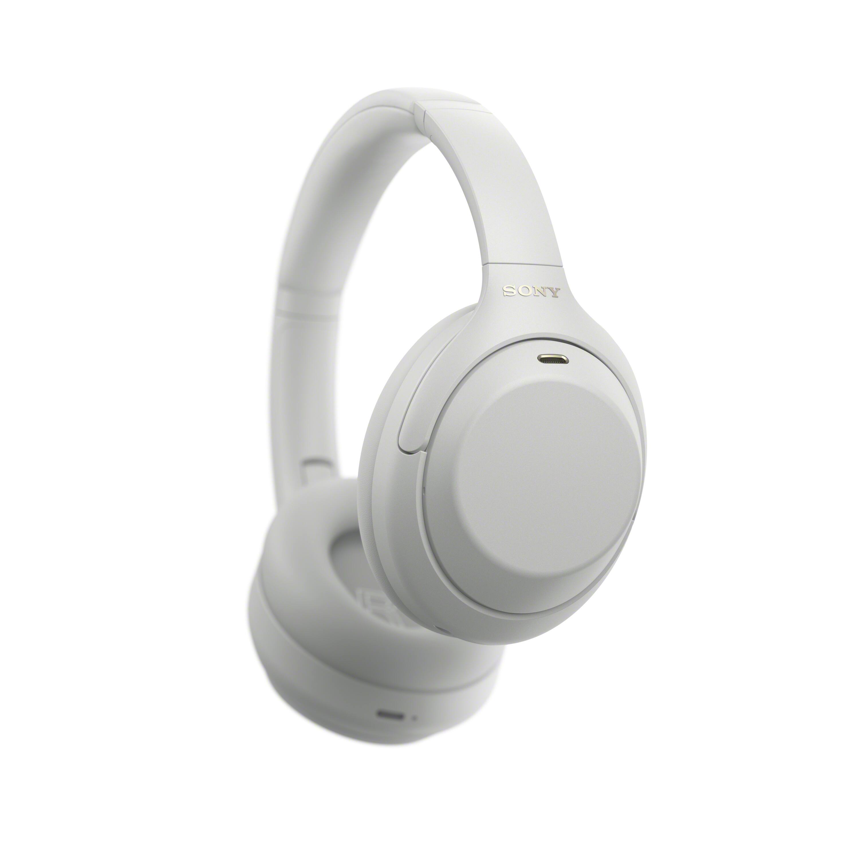Angle. Sony - WH-1000XM4C Wireless Noise Cancelling Headphones (M4 2nd Gen) - Platinum Silver.