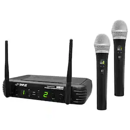 PYLE - Professional Premier Series 2-Channel UHF Wireless Microphone System