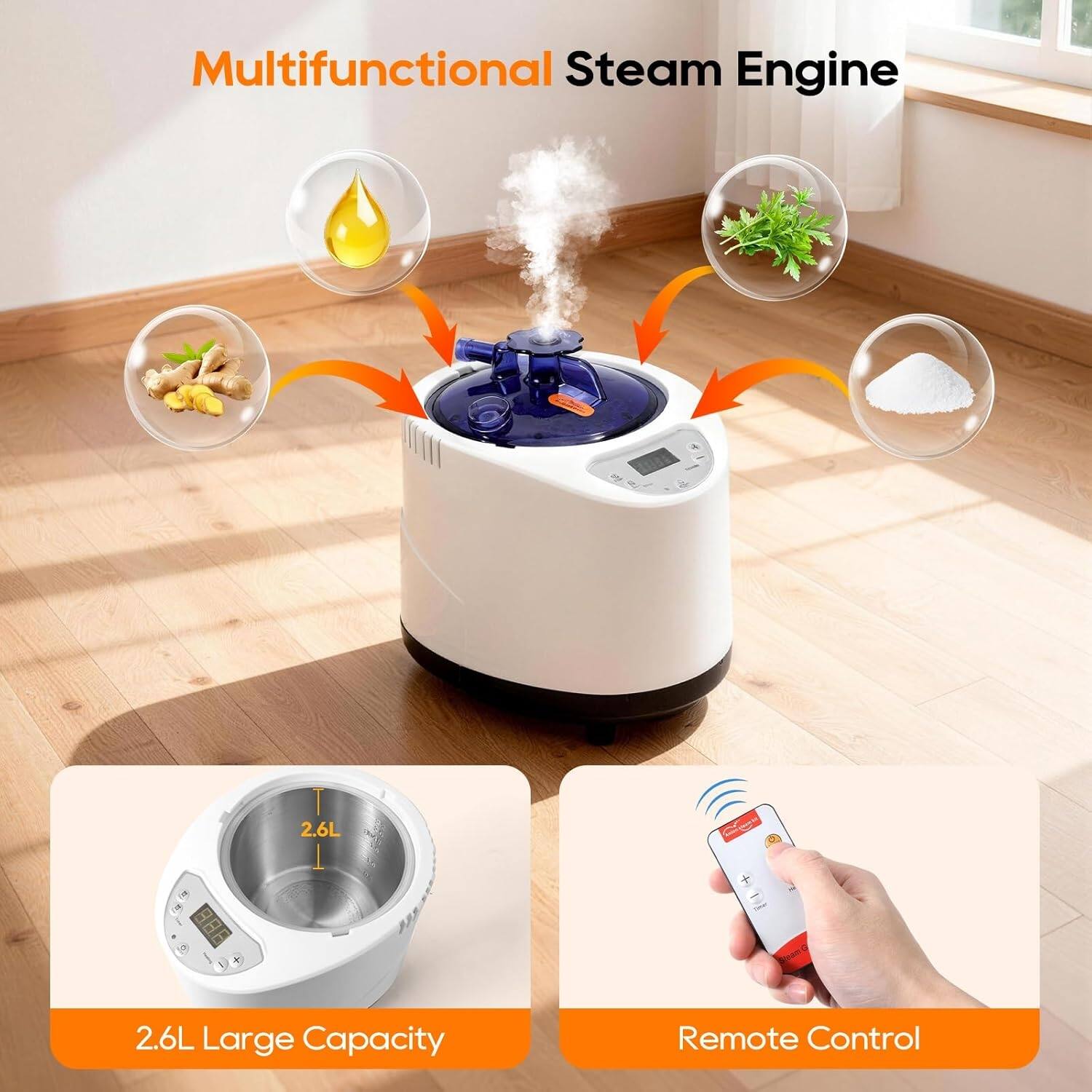 Multifunctional Steam Engine F 88 B + I 2.6L T Ge 2.6L Large Capacity Remote Control