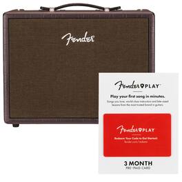 Fender - Acoustic Junior Amplifier, Dark Brown, 120V with Play 3 Month Prepaid Card