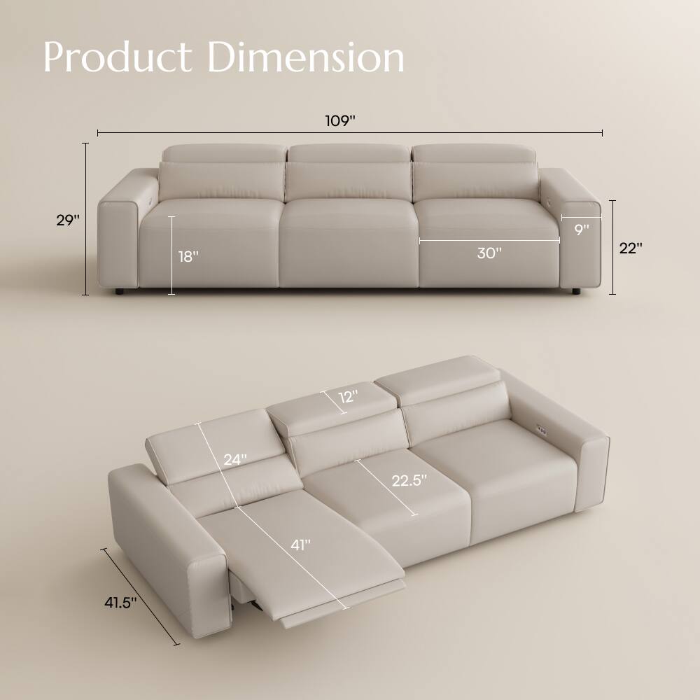 Product Dimension
109"
29"
18"
30"
9"
22"
12"
22.5"
24"
41"
41.5"