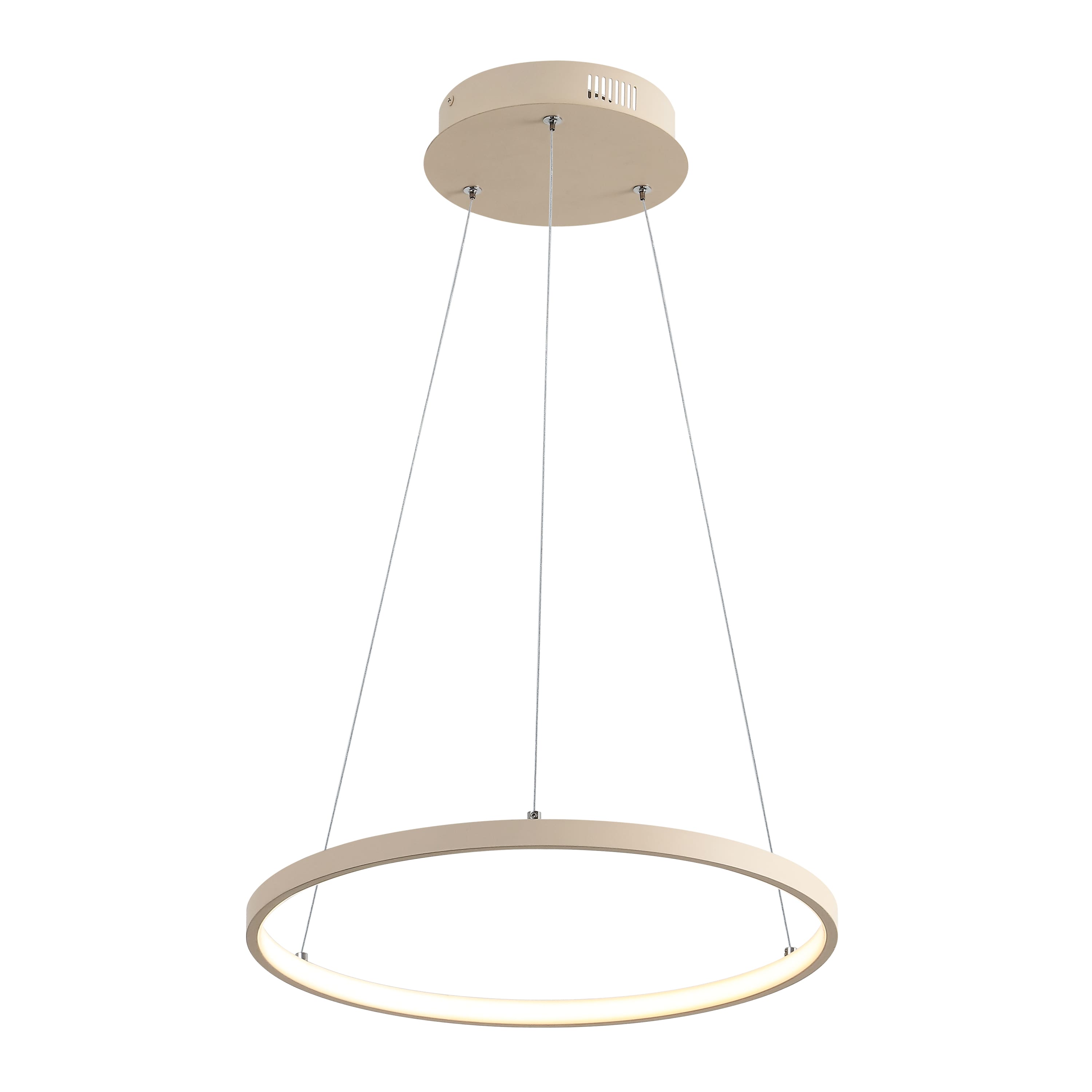 "Jonathan Y - Brice 15.75"" Modern Contemporary Metal Round Dimmable Integrated LED Pendant - Beige" price history on PriceWatchPro