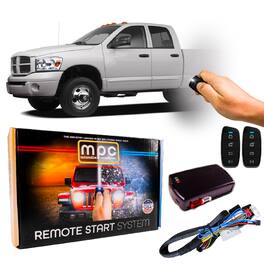 MPC - Plug-n-Play (2) 4-Button 2-Way Remote Start Kit For 2008 Dodge Ram 3500 - Black