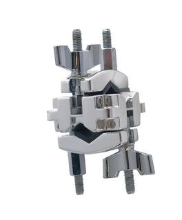 Gibraltar Hardware - 2-Way Mini Multi Clamp for Drum Racks, Right Angle Connection Clamp for 3/4" to 1" Diameter Tubes
