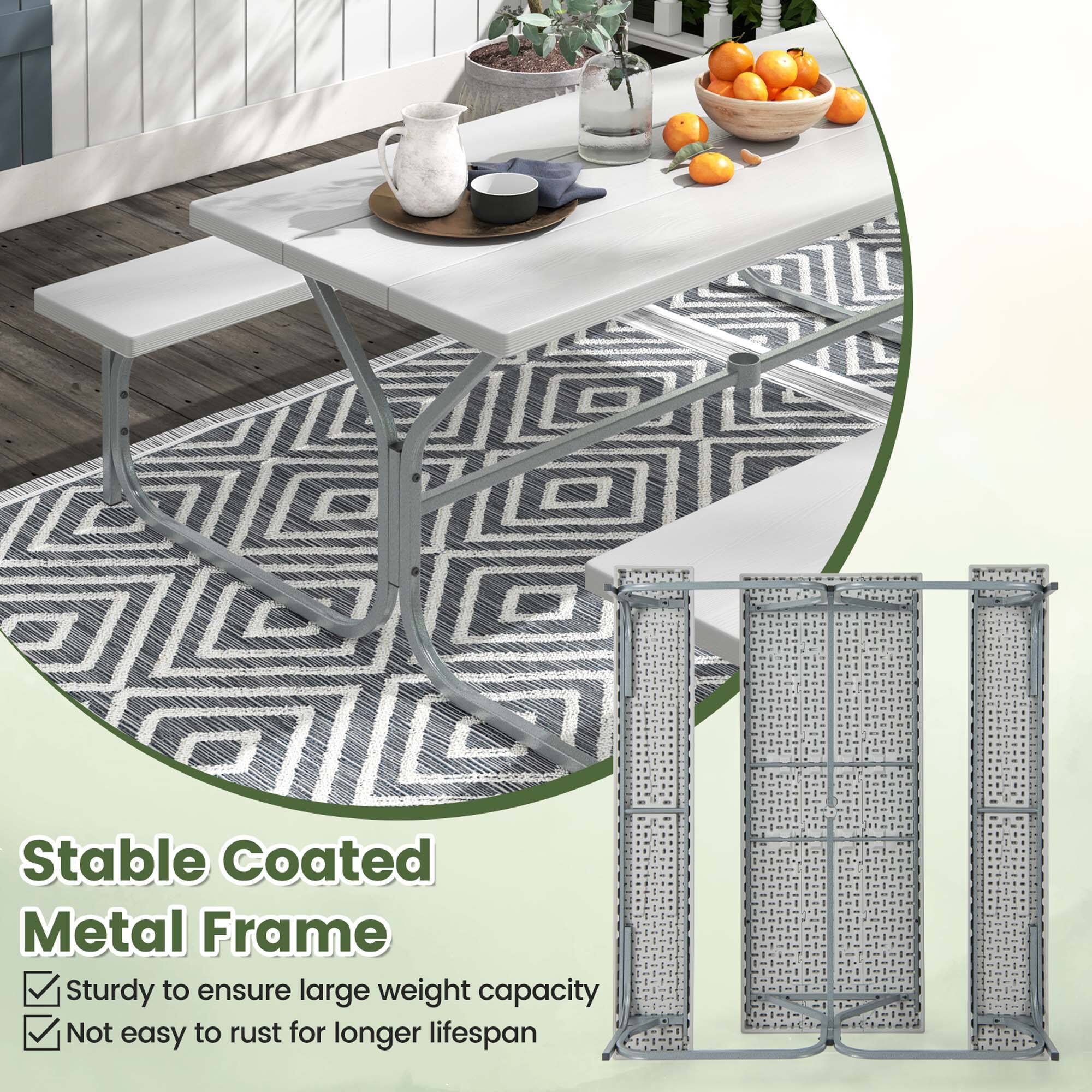 Stable Coated Metal Frame
Sturdy to ensure large weight capacity
Not easy to rust for longer lifespan