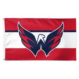 WinCraft - Washington Capitals 3' x 5' Team Stripe Deluxe Single-Sided Flag - Multicolor