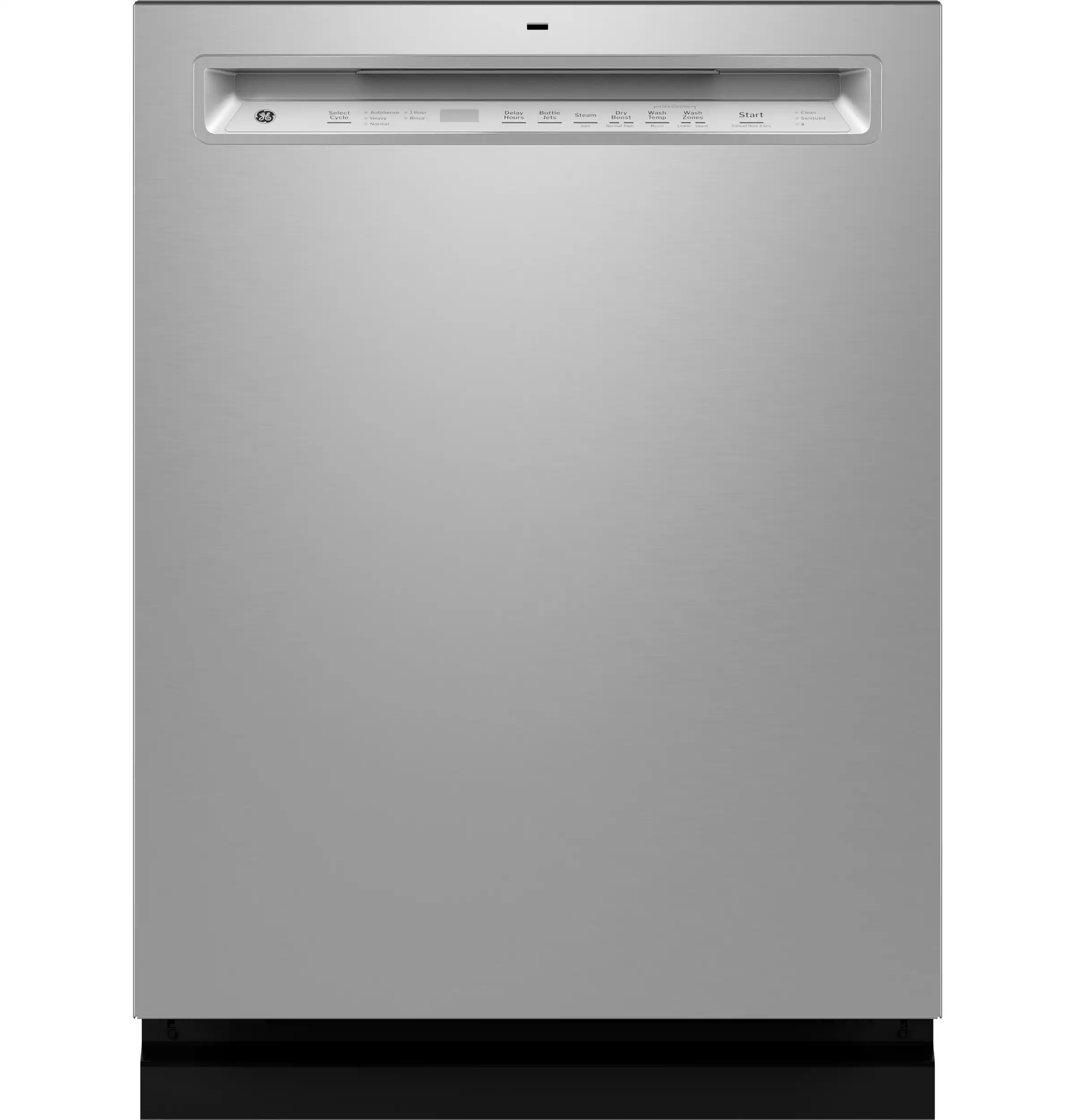 GE - 24" Front Control Built-In Tub Dishwasher with 3rd Rack, Sanitize Cycle and 47 dBA - Stainless Steel
