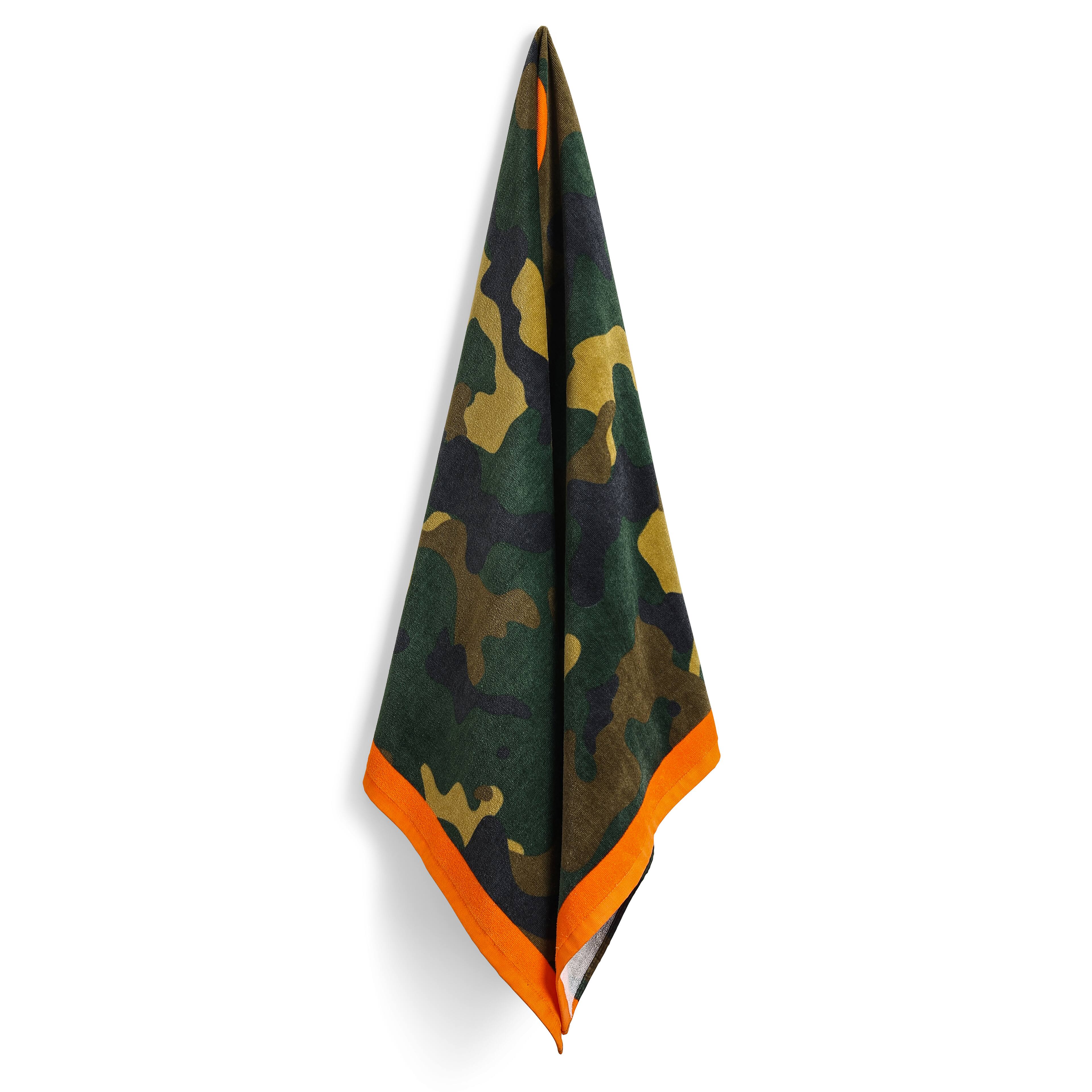 Alt View 1. Von Dutch - Von Dutch Iconic Y2K 100% Cotton 30"x60" Beach Towel | Camo - Camo.