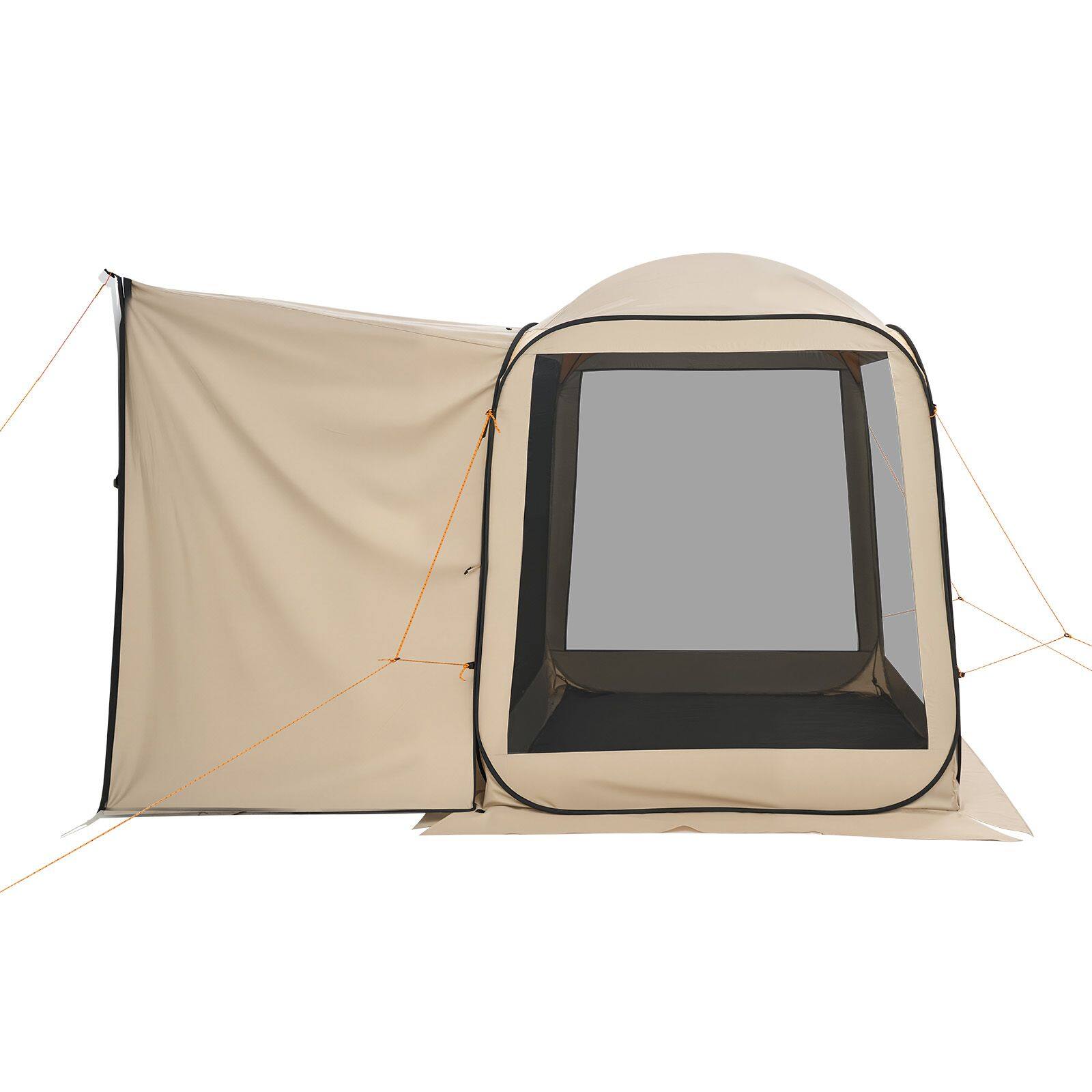Alt View 7. Loheer - Loheer Screen House Tent 6x6 ft Pop Up SUV Tailgate Canopy - Beige.