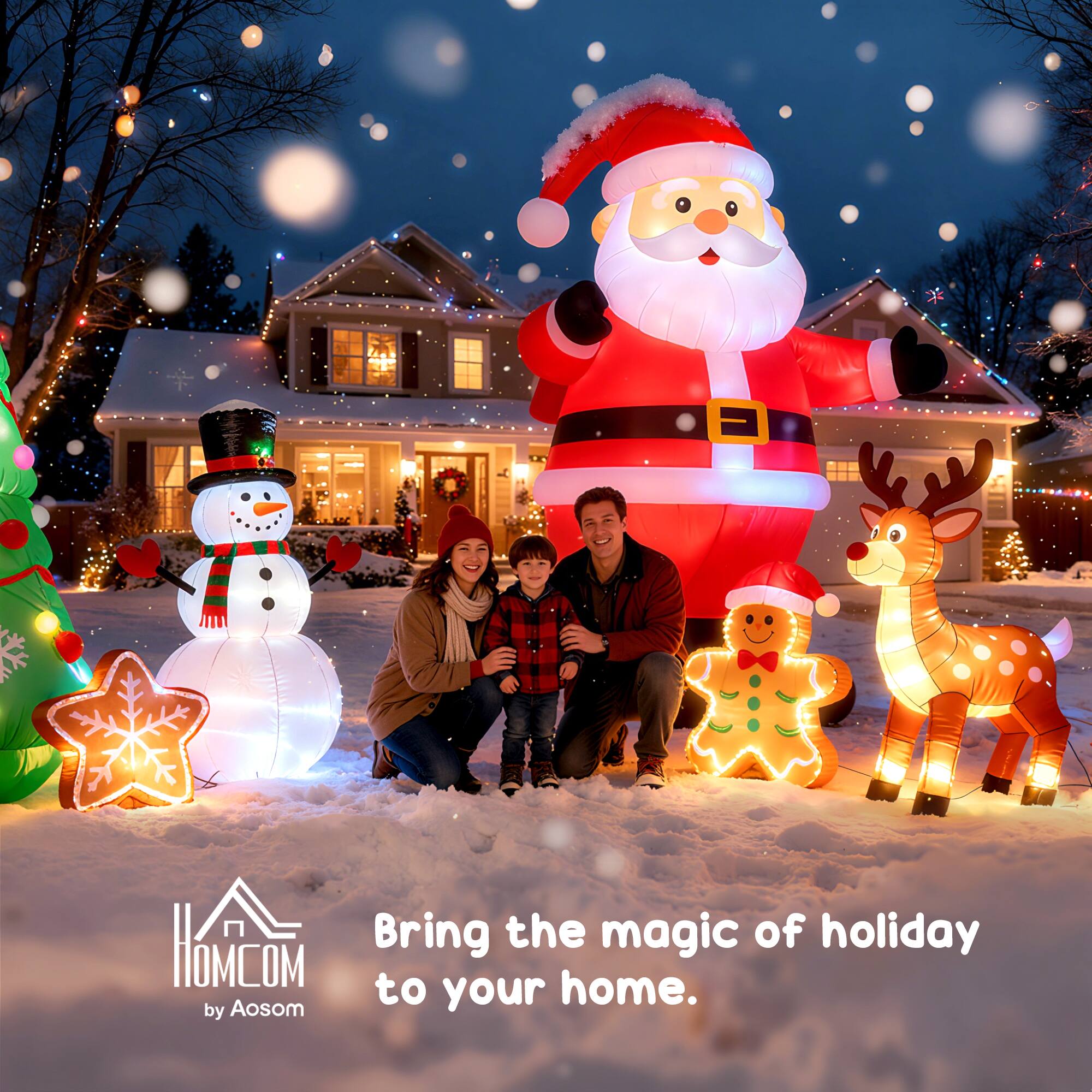 Bring the magic of holiday home to your home.  
by Aosom