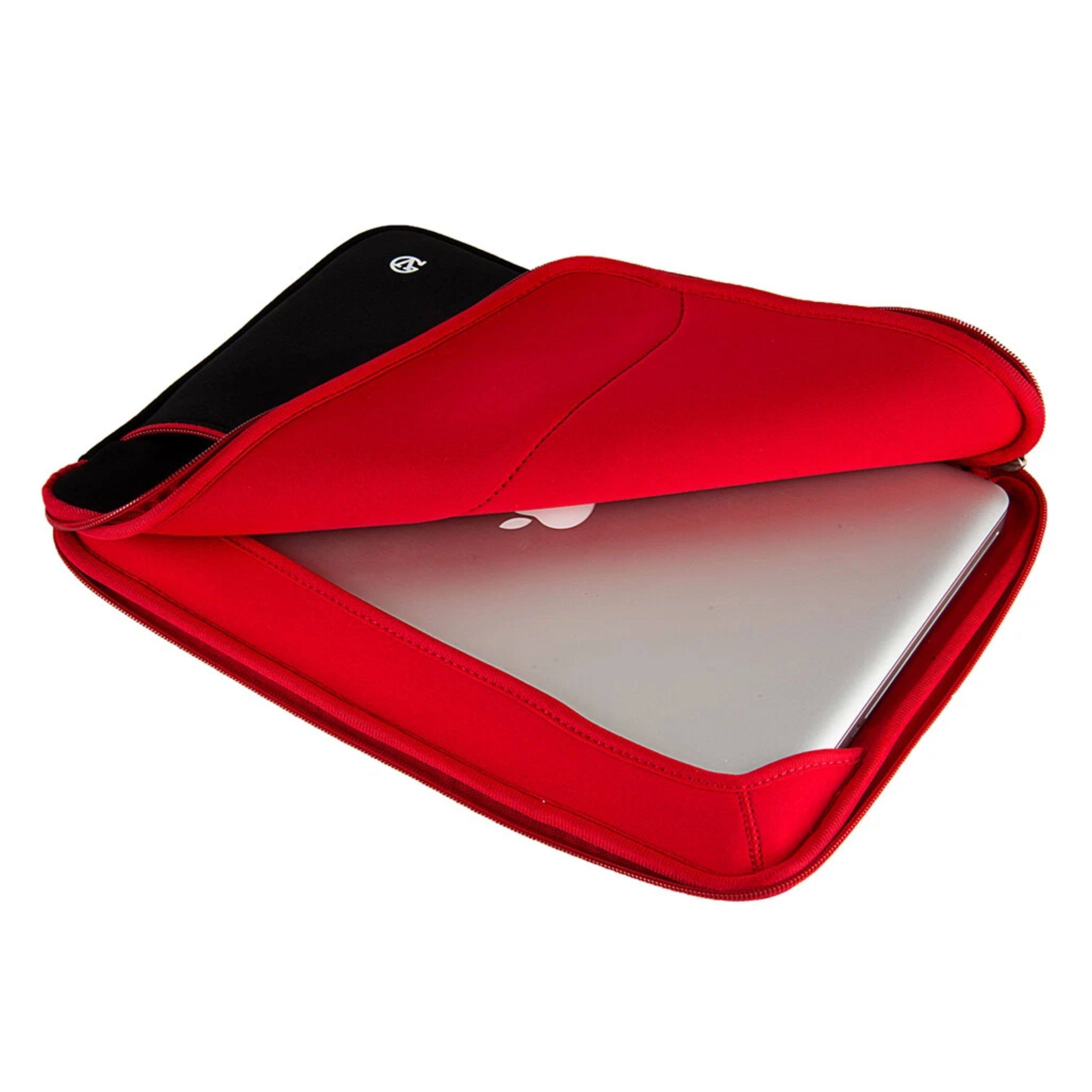 Left. Kitcheniva - Laptop Sleeve Case Carry Bag For 14" Laptop Black/Red - Black/Red.